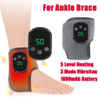 Electric Wrist Brace with Adjustable Hot Compress Vibration + Massage Ankle Guard Band Carpal Tunnel Hand Foot Protection
