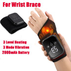 Electric Wrist Brace with Adjustable Hot Compress Vibration + Massage Ankle Guard Band Carpal Tunnel Hand Foot Protection