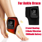 Electric Wrist Brace with Adjustable Hot Compress Vibration + Massage Ankle Guard Band Carpal Tunnel Hand Foot Protection