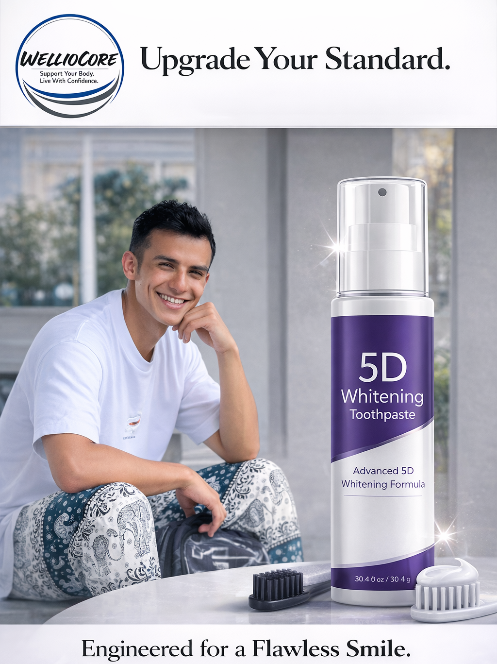 Teeth Whitening Toothpaste 5D Oral Hygiene Cleaning Teeth Whitening paste